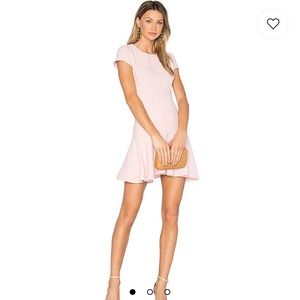 NEW AMANDA UPRICHARD Dropwaist blush pink dress size P